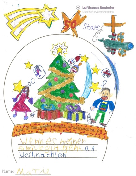 Das Siegermotiv des Kinder-Malwettbewerbs von Lufthansa Seeheim (Foto: © Lufthansa Seeheim)