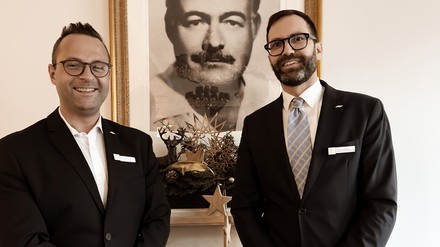 Hoteldirektor Stephan Seubert und sein Stellvertreter Tobias Baumann