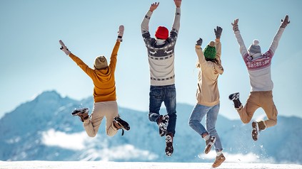 Menschen im Winter