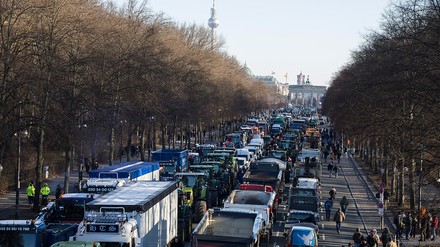 Demonstration der Bauern in Berlin