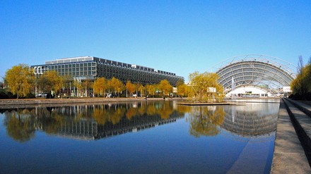 Die Leipziger Messe und das Congress Center sind auch im Herbst hübsch anzusehen