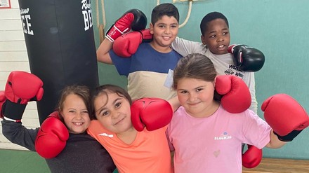 Boxtraining in der Children-Partnereinrichtung „Blauer Elefant“ in Essen