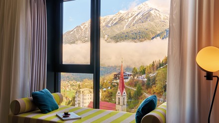 Bezaubernder Ausblick aus dem Hotel Badeschloss, dass jetzt für sein Interieur ausgezeichnet wurde. (Foto: © Arne Nagel)