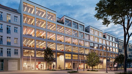 Grafische Darstellung des Neubaus von The Base in Berlin. (Foto: © The Base)