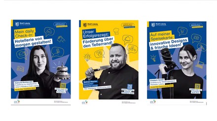 Motive der Plakat-Kampagne „Leipzig Ambassadors“