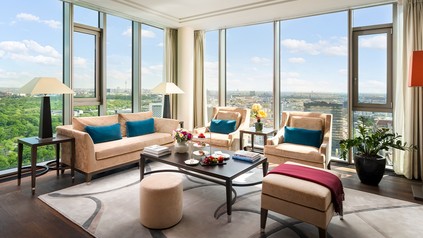 Suite im Waldorf Astoria in Berlin auf die Stadt