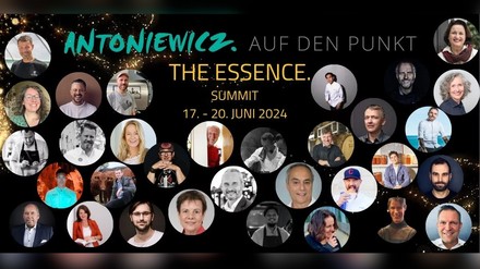 Der Flyer des Programms mit den Fotos der Speaker