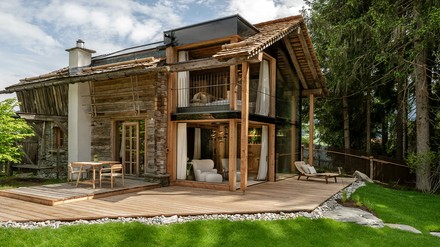 Eine Seehütte des Priesteregg Premium Eco