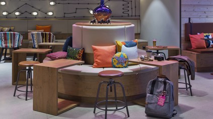 Ein klassisches Moxy Design für eine Lobby