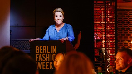 Franziska Giffey am Redepult