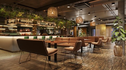 Das La Sala ist das Hauptrestaurant im Hotel Reverb by Hard Rock Hamburg.