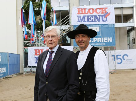 Eugen Block mit dem Polier Thomas Fettköther