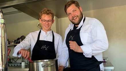 Ben Seyferth (links) und Domenik Alex