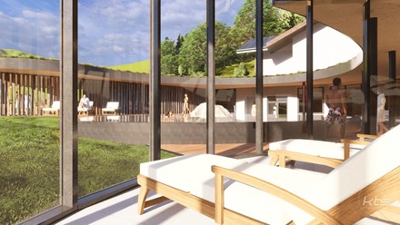 Im neuen Bergquell Spa sind mehr Ruheliegen und Rückzugsmöglichkeiten geplant.