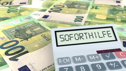 Geld und ein Taschenrechner