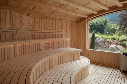 Sauna im Naturhotel Lüsnerhof