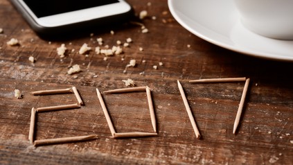 Smartphone, Kaffee und 2017