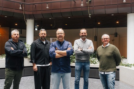 Sven Günther, Bliss Group, Wolfram Glatz von glatz&glatz, Spitzenkoch Hendrik Otto, Daniel Marquardt sowie Swen Schmidt, Bliss Group