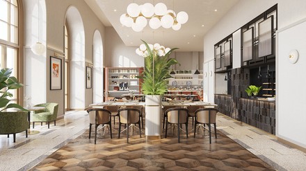 Interieur des neuen Mövenpick Grand Wrocław in Polen