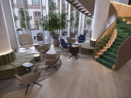 Showtreppe im JW Marriott Hotel Frankfurt