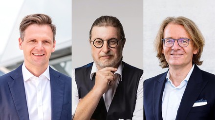 Dr. Marcel Klinge, Dirk Iserlohe und Gerhard Bruder