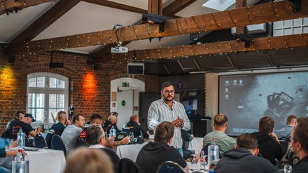 Liborio Manciavillano bei einem Coaching-Event