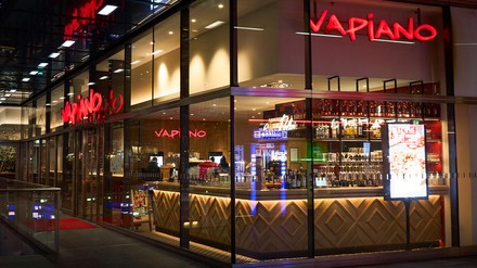 Das neue Vapiano in der Außenansicht