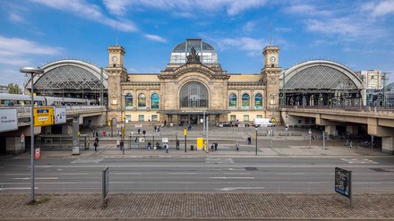 Der Dresdner Hauptbahnhof