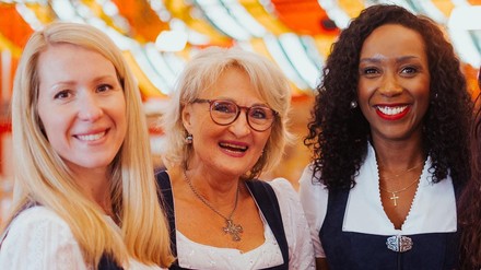 Maria Oppermann, Susanne Droux und Catherine Karanja