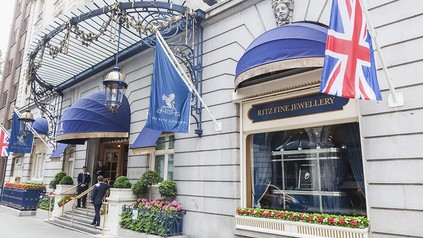 Die Fassade des Ritz Hotel