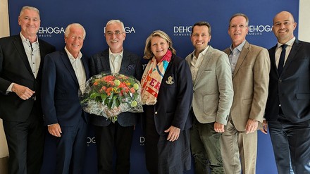 Jens Stacklies, Präs. a.D. Michael Conrad, Präs. Bernd Aufderheide, Kathrin Wirth-Ueberschär, Hannes Vater, Gerald Pütter, Geschäftsführer Simon Wieck