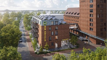 Das erste B&B Hotel in Holzmodulbauweise in Neustadt