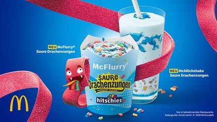 McFlurry und den McMilchshake Saure Drachenzungen