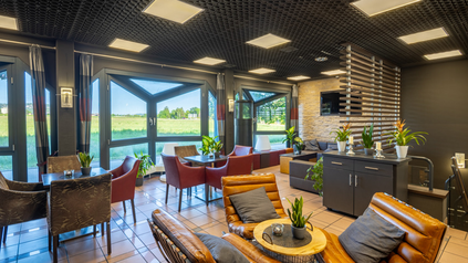Foto der Lobby des neuen Loftstyle Hotels Gerlingen.