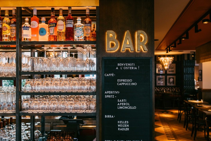 Innenraum des neuen Restaurants