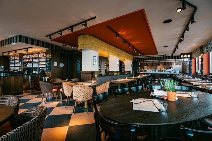 Innenraum des neuen Restaurants