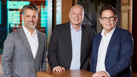 v.l. Otto Lindner, Andreas Kroekel und Frank Lindner. (Foto: © Lindner Hotels)