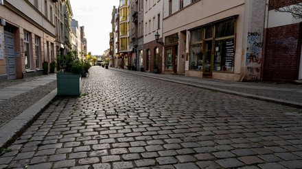 eine leere Straße