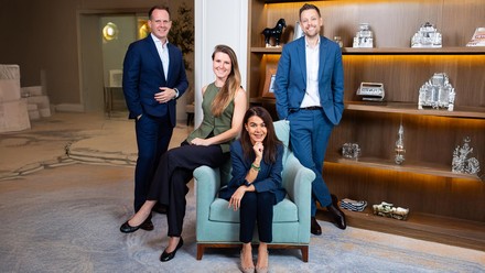 V. l. n. r.: Kristian Toivanen, Aurelia van Lynden, Rasha Lababidi und Dan Clayton