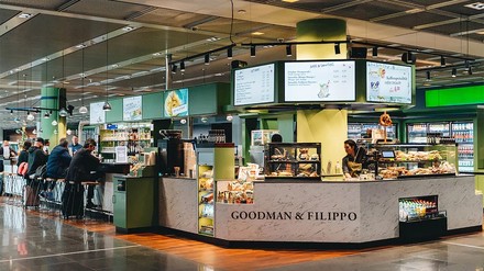Goodman & Filippo am Frankfurter Flughafen
