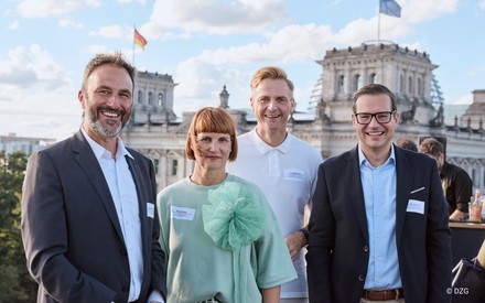 Jörg-Michael Rösner, Maren Meyer, Dr. Marcel Klinge und Dr. Alexander Tacer