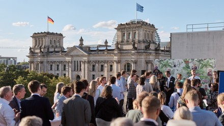 Politischen Get-together am Brandenburger Tor