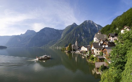 Panorama von Hallstadt