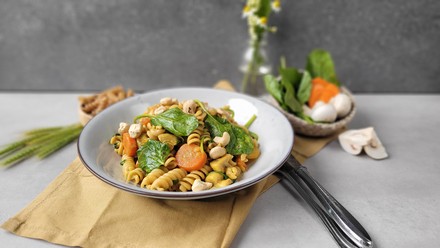 Curry-Pasta von Aramark