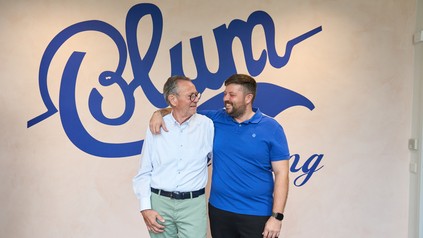 Karl-Heinz Blum mit seinem Sohn Maximilian