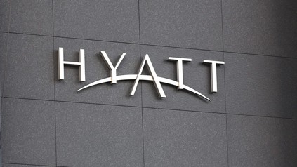 Hyatt Logo auf Hotel