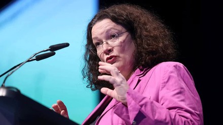 Porträt von Andrea Nahles, Vorstandschefin der Bundesagentur für Arbeit