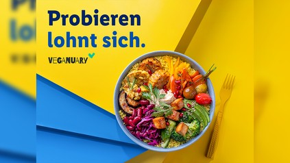 Plakat Lidl Veganuary