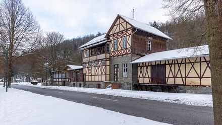 Bahnhof-Gebäude Alexisbad im Harz Selketal