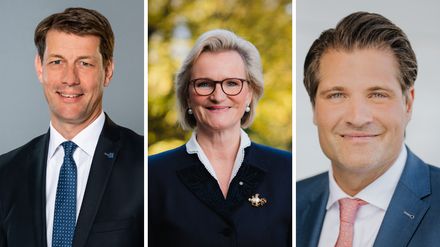 Guido Zöllick, Angela Inselkammer und Dr. Thomas Geppert
